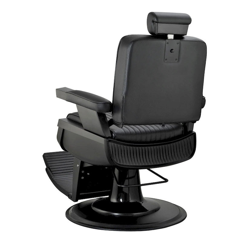 JAXSON Heavy Duty Barber Chair Reclining Hydraulic Barbershop Chair, Black Frame