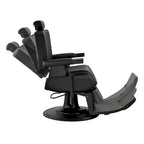 JAXSON Heavy Duty Barber Chair Reclining Hydraulic Barbershop Chair, Black Frame