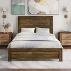 Furniture of America Greer Rustic Walnut Panel Wood Bed