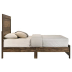 Furniture of America Greer Rustic Walnut Panel Wood Bed