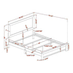 Furniture of America Greer Rustic Walnut Panel Wood Bed