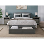 AFI Warren Platform Bed with Foot Drawer and Charging Station