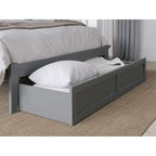 AFI Warren Platform Bed with Foot Drawer and Charging Station