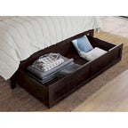 AFI Warren Platform Bed with Foot Drawer and Charging Station