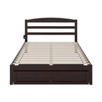 AFI Warren Platform Bed with Foot Drawer and Charging Station