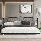 CraftPorch Contemporary Twin Size Metal Daybed with Trundle