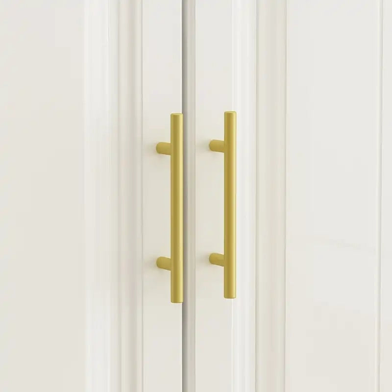 FUFU&GAGA Large Armoire Combo Wardrobes Closet Storage Cabinet White