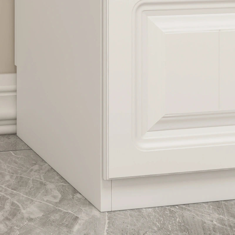 FUFU&GAGA Large Armoire Combo Wardrobes Closet Storage Cabinet White