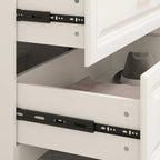 FUFU&GAGA Large Armoire Combo Wardrobes Closet Storage Cabinet White