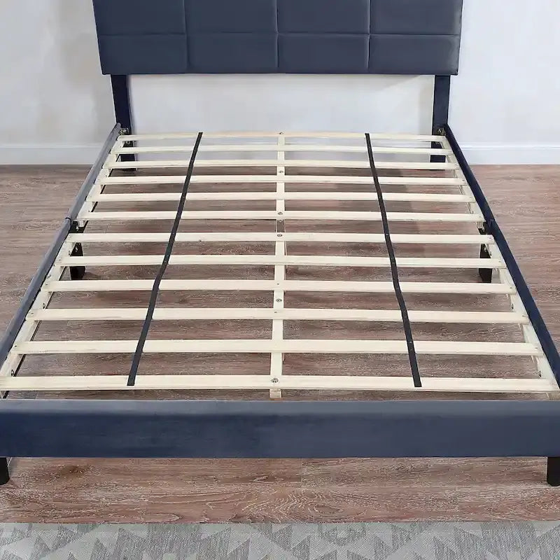 Rosdale Grey Upholstered Storage Bed w/ USBs by Furniture of America
