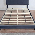 Rosdale Grey Upholstered Storage Bed w/ USBs by Furniture of America
