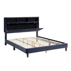 Rosdale Grey Upholstered Storage Bed w/ USBs by Furniture of America