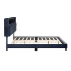 Rosdale Grey Upholstered Storage Bed w/ USBs by Furniture of America