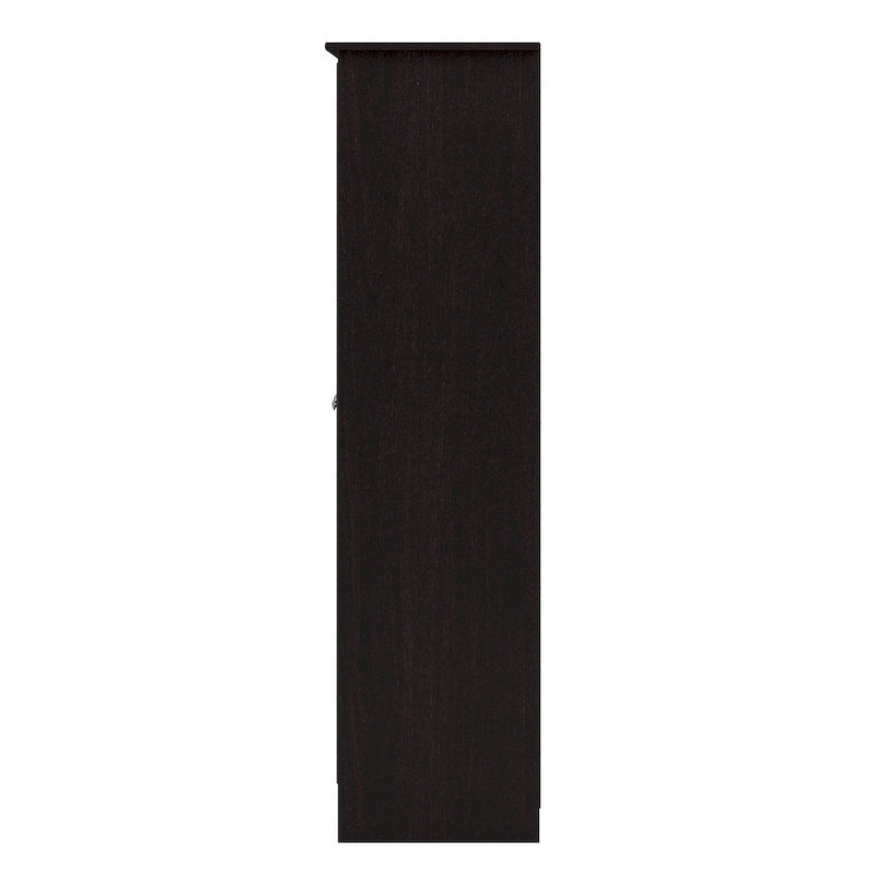 Cabot Espresso Oak Tall Storage Cabinet with Doors - 31.38L x 16.30W x 61.14H