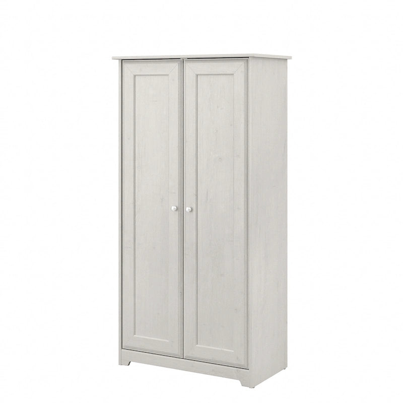 Cabot Espresso Oak Tall Storage Cabinet with Doors - 31.38L x 16.30W x 61.14H