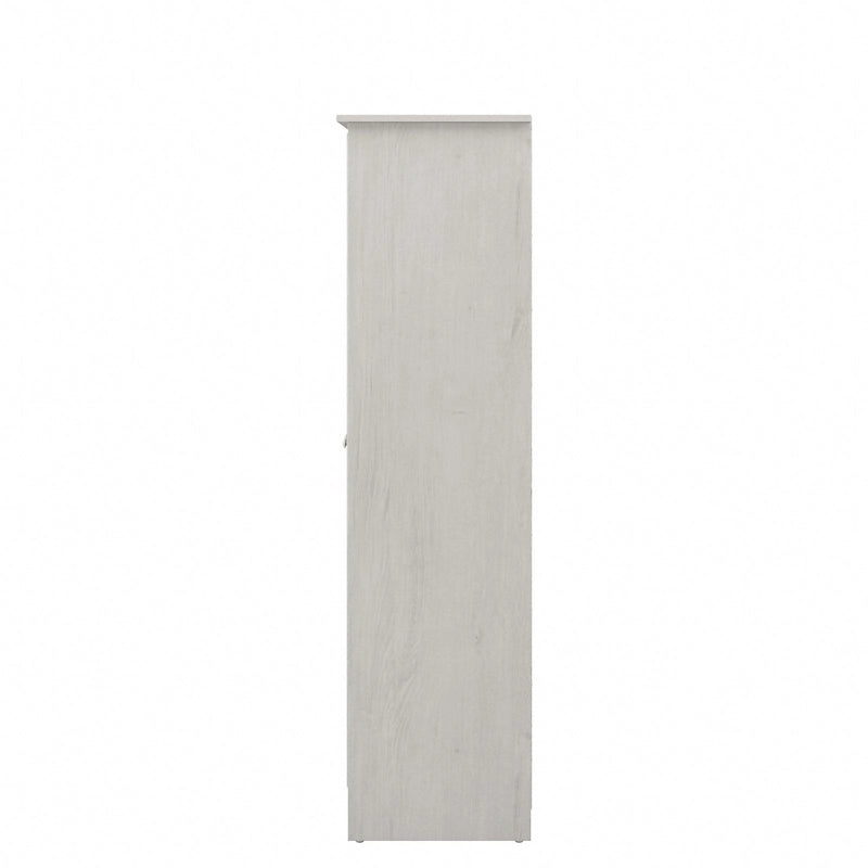 Cabot Espresso Oak Tall Storage Cabinet with Doors - 31.38L x 16.30W x 61.14H