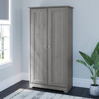 Cabot Espresso Oak Tall Storage Cabinet with Doors - 31.38L x 16.30W x 61.14H