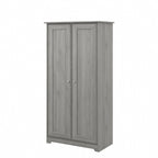 Cabot Espresso Oak Tall Storage Cabinet with Doors - 31.38L x 16.30W x 61.14H