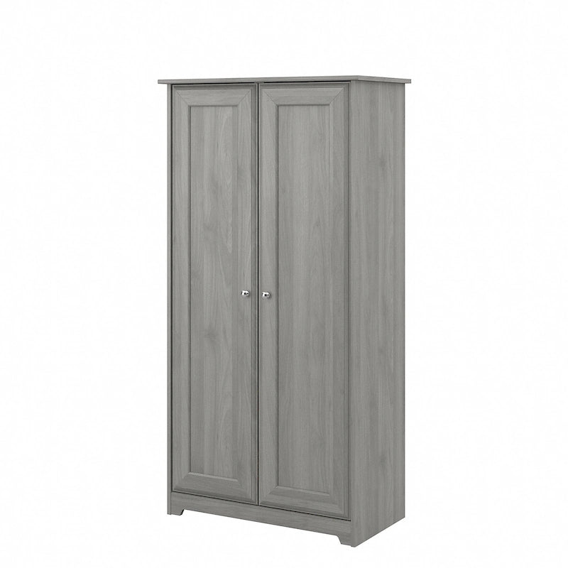 Cabot Espresso Oak Tall Storage Cabinet with Doors - 31.38L x 16.30W x 61.14H