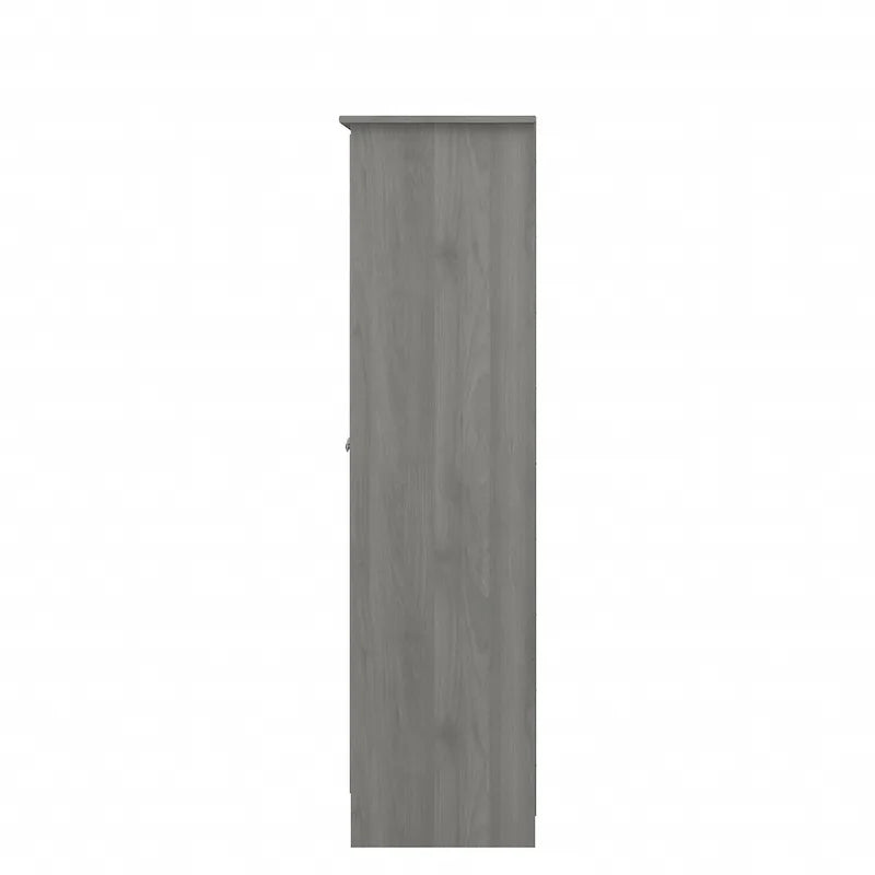 Cabot Espresso Oak Tall Storage Cabinet with Doors - 31.38L x 16.30W x 61.14H