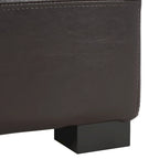 SAFAVIEH Harper Tufted Brown Bicast-Leather Large Storage Bench - 46.9 x 18.3 x 16.7 - 47Wx18Dx17H