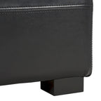 SAFAVIEH Harper Tufted Brown Bicast-Leather Large Storage Bench - 46.9 x 18.3 x 16.7 - 47Wx18Dx17H