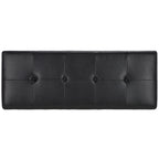 SAFAVIEH Harper Tufted Brown Bicast-Leather Large Storage Bench - 46.9 x 18.3 x 16.7 - 47Wx18Dx17H