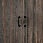 Space-Saving Storage Solution Pantry Cabinet w/Dark Wood Grain Kitchen - 31.5Wx23.6Dx78.7H