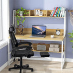 47 InchesComputer Desk with Hutch and Bookshelf, Home Office Desk