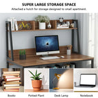 47 InchesComputer Desk with Hutch and Bookshelf, Home Office Desk