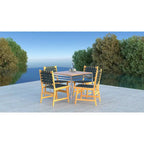 Sava Indoor-Outdoor Armless Dining Side Chair, Black