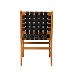 Sava Indoor-Outdoor Armless Dining Side Chair, Black
