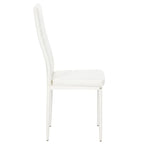 Stripping Texture High Backrest Dining Chairs Set of 4