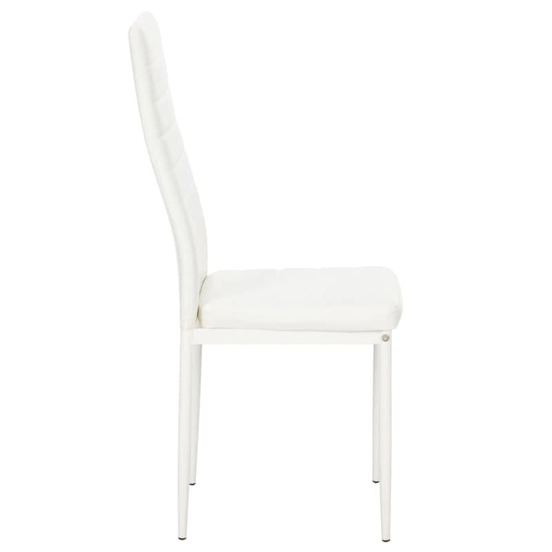 Stripping Texture High Backrest Dining Chairs Set of 4