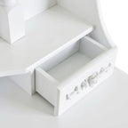 Modern Concise 4-Drawer Makeup Vanity Table and Stool Set