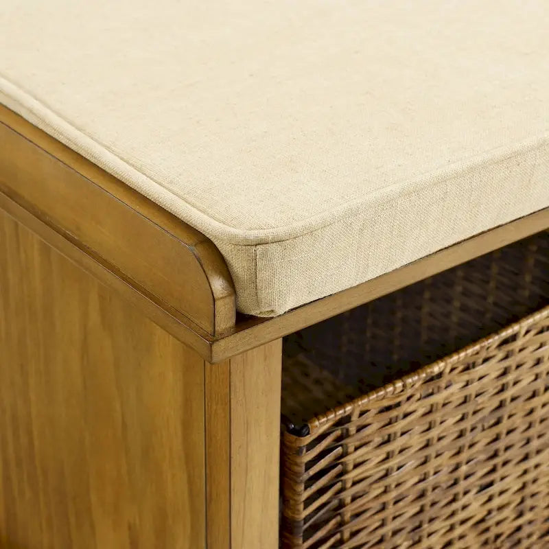 Brennan Entryway Storage Bench - 42 W x 16.5 D x 18.25 H