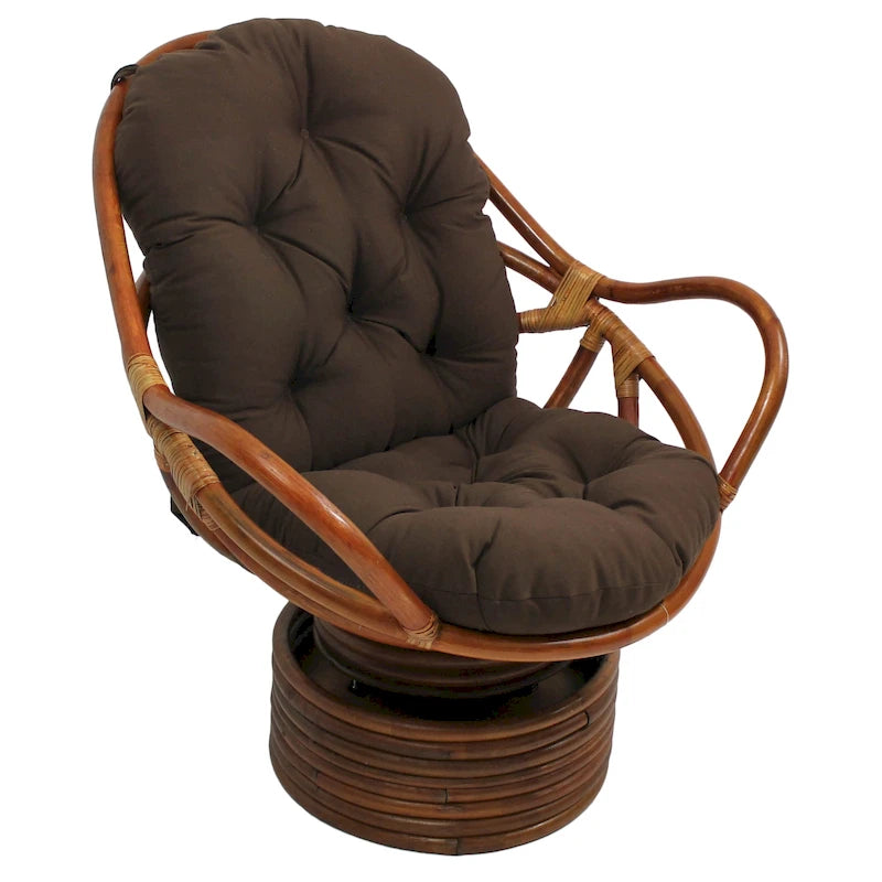 48-inch by 24-inch Twill Indoor Seat/Back Rocker Cushion (Cushion Only) - 48 x 24
