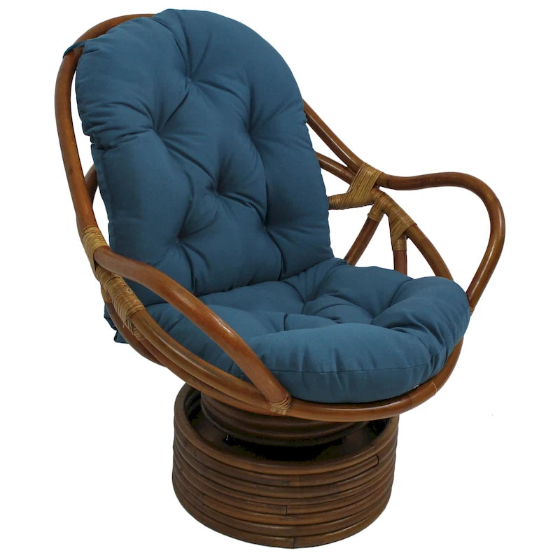 48-inch by 24-inch Twill Indoor Seat/Back Rocker Cushion (Cushion Only) - 48 x 24