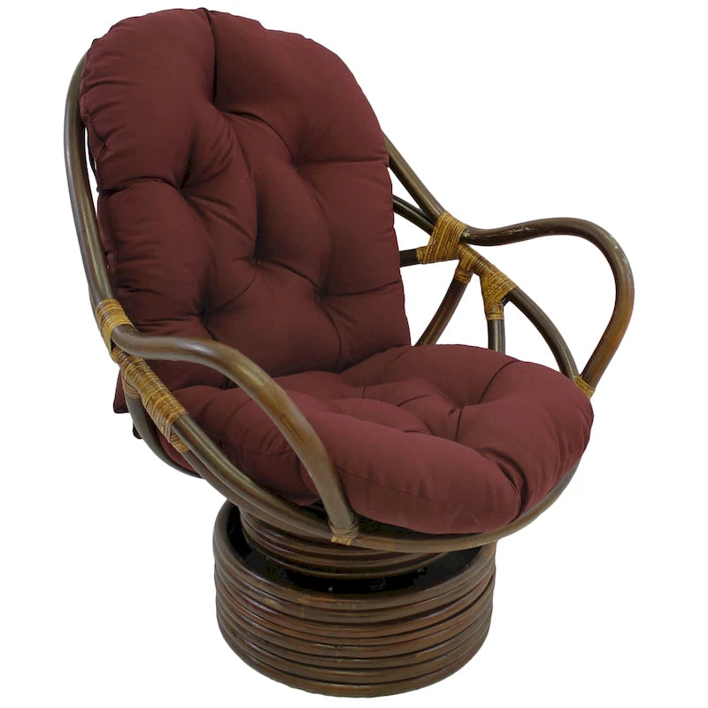 48-inch by 24-inch Twill Indoor Seat/Back Rocker Cushion (Cushion Only) - 48 x 24