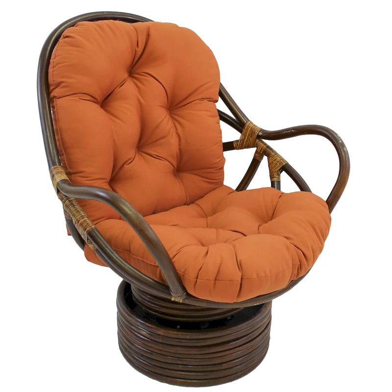 48-inch by 24-inch Twill Indoor Seat/Back Rocker Cushion (Cushion Only) - 48 x 24