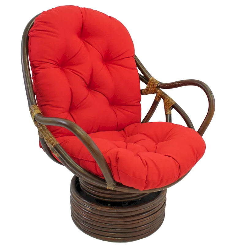 48-inch by 24-inch Twill Indoor Seat/Back Rocker Cushion (Cushion Only) - 48 x 24