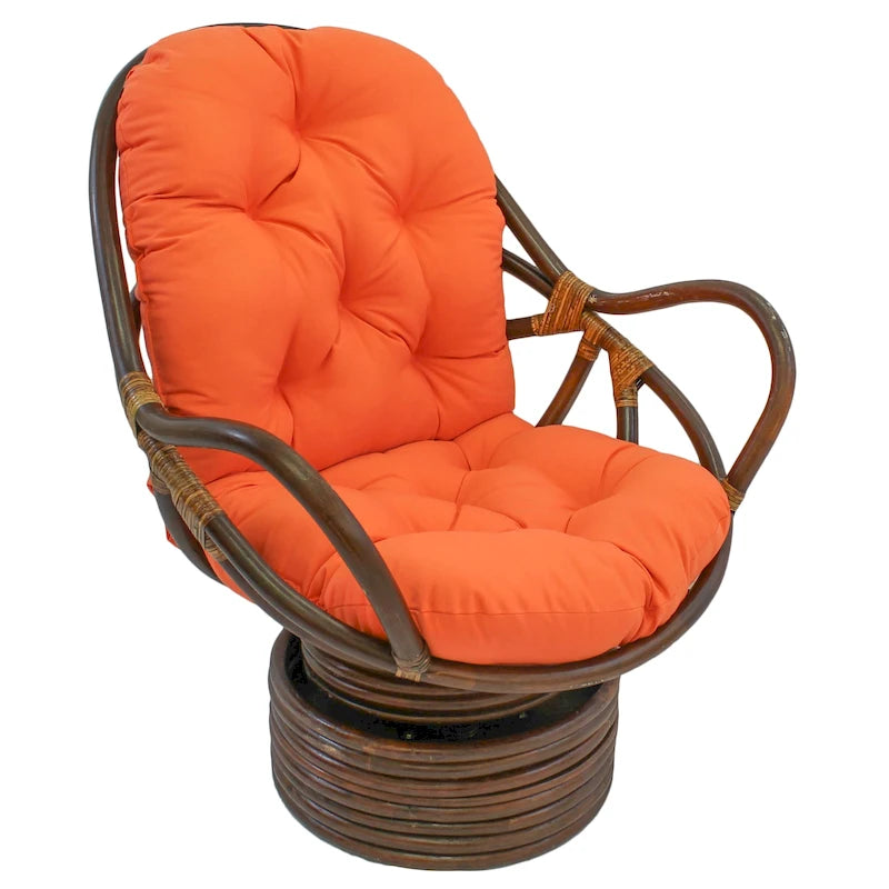 48-inch by 24-inch Twill Indoor Seat/Back Rocker Cushion (Cushion Only) - 48 x 24