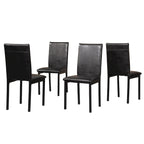 Roundhill Furniture Citico Metal 5-PC Dinette Set