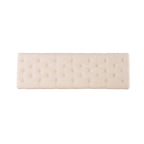Linon Mendocino Natural Linen Tufted Entryway Bench