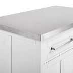 Crosley Silvia Stainless Steel Top Kitchen Island - 28d x 46w x 36.5h