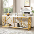 70.9 Inche Extral Long Console Sofa Accent Table for Entryway Living Room