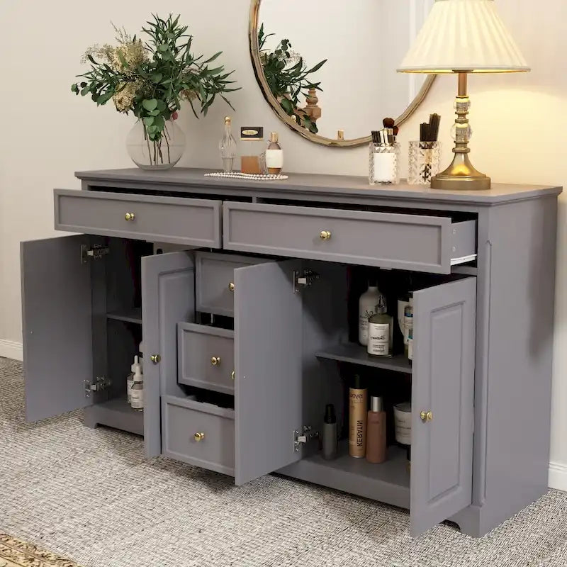 Bookcase Storage Cabinet Lacquered Buffet Sideboard Dresser