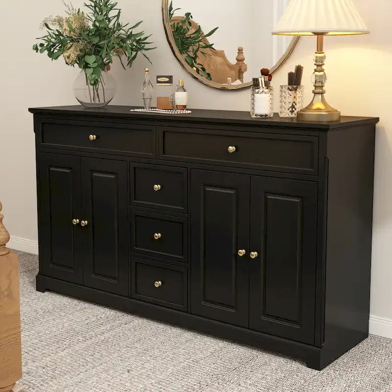 Bookcase Storage Cabinet Lacquered Buffet Sideboard Dresser