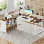 63 Modern Executive Computer Desk, 5FT Home Office Desk (Only Desk)