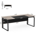 63 Modern Executive Computer Desk, 5FT Home Office Desk (Only Desk)
